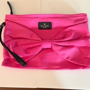 Kate Spade Vibrant Pink Bow Wristlet